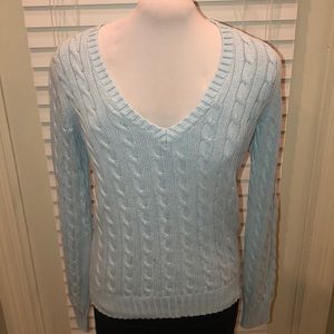 🚂TH light blue heavy knit sweater